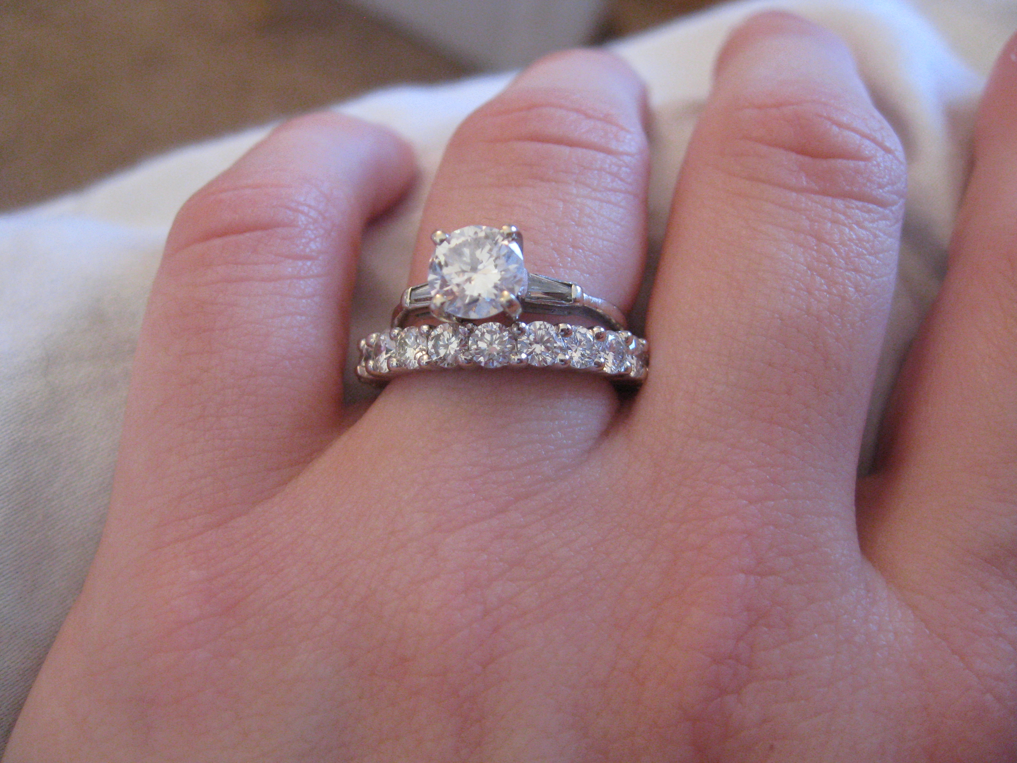 Heirloom diamond wedding rings